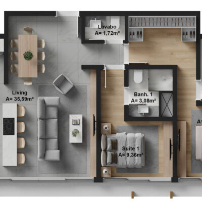 Apartamento à venda no Bris Residencial