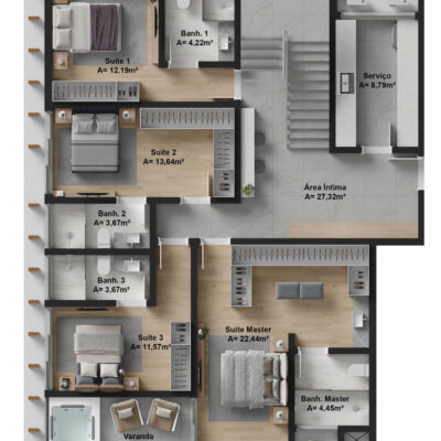 Apartamento à venda no Bris Residencial