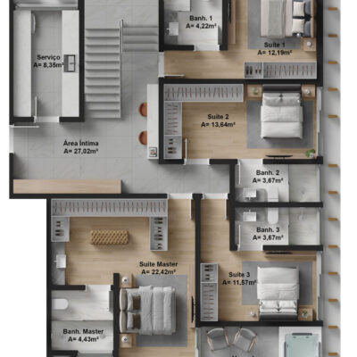 Apartamento à venda no Bris Residencial