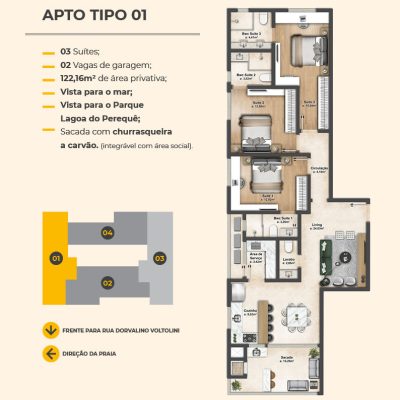 Apartamento à venda no Yellow Prime Home Residence