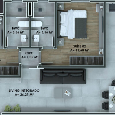 Venda de apartamento no Downtown Boulevard Residence