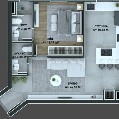 Venda de apartamento no Downtown Boulevard Residence