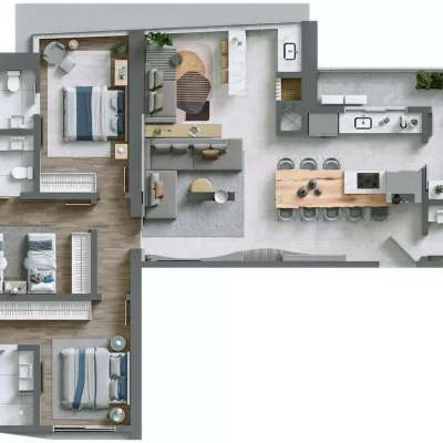 Apartamento à venda no Gran Città