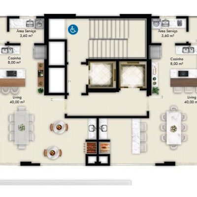 Apartamento no Villa Aurora